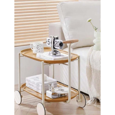 Table basse mobile à deux couches