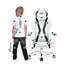 DIABLO CHAIRS White/Black Executive Chair with Wheels