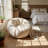 Floral-Shaped Single-Seater Bean Bag Sofa with Ultra-Soft Faux Fur and High-Density Foam Filling-1903541123