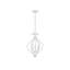Luminaire suspendu semi-encastré ou suspendu 3 lumières en blanc bisque Charenton
