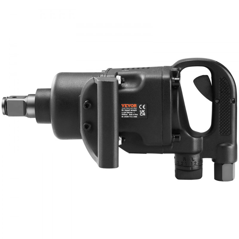 1 Inch Air Impact Wrench, Up to 2730 ft-lbs Reverse Torque Output 1" Pneumatic Impact