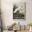 Snowy Heron, toile tendue avec châssis de qualité supérieure - prête à être accrochée-1771055519