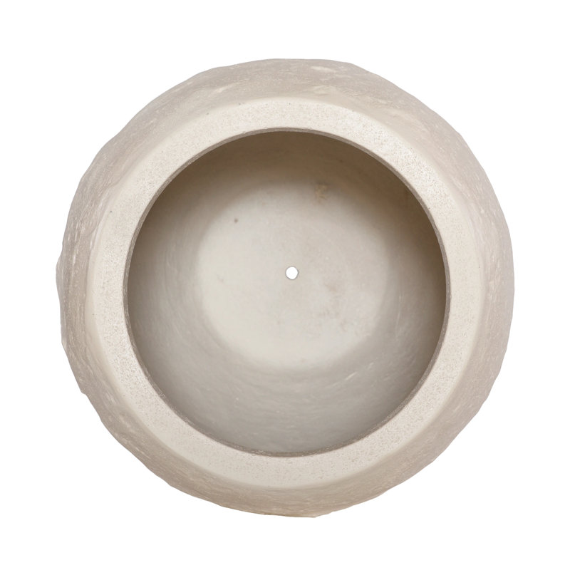 Pot à fleurs Aera, blanc cassé, petit