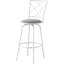 Tabouret de bar Lavanya, pivotant, hauteur de bar, métal, tissu, contemporain, moderne-1259631713