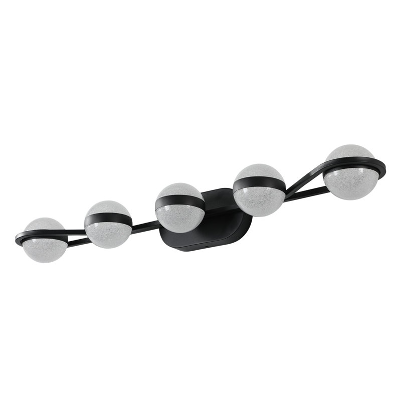 Jenavie - Light Dimmable LED Vanity Light, Black, 4