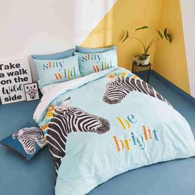 Stay Wild Zebra Easy Care Duvet Set