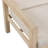 Brushed Finish Solid Eucalyptus Wood Patio Loveseat with Cushions