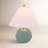 17.5" H Ceramic Blue Table Lamp with Shade