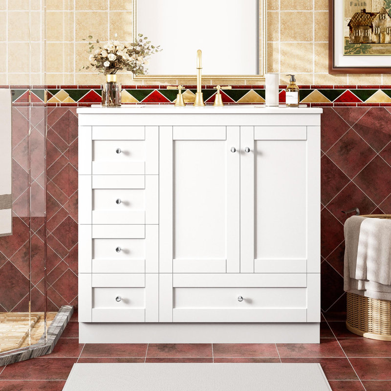 Meuble-lavabo 36 po avec lavabo en céramique