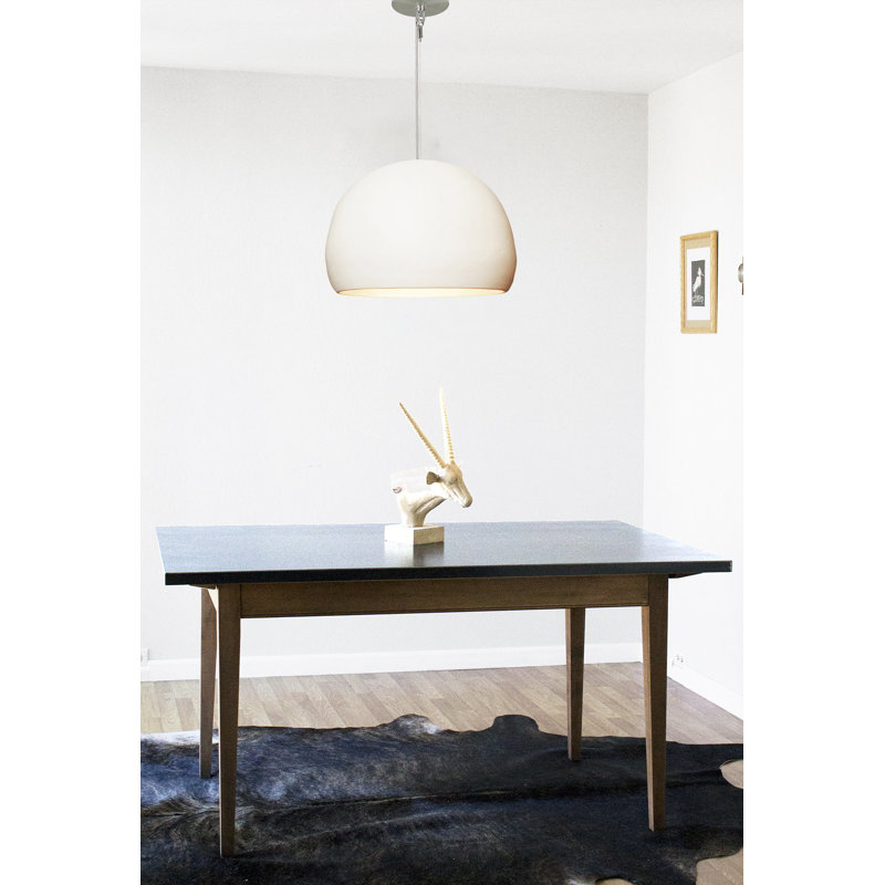 Clay 1 - Light Pendant, Brushed Nickel, Matte Black, Yes