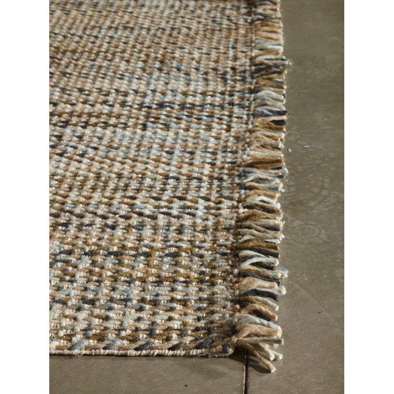 Morrison Striped Wool Hand Woven Area Rug, 170 x 240cm