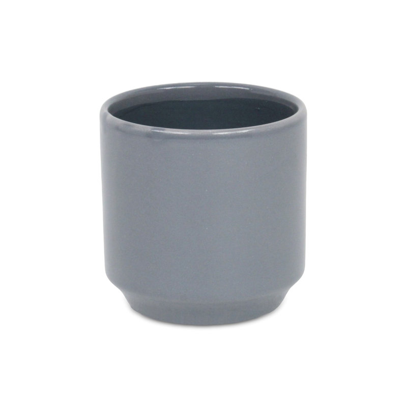 Pot à fleurs Lytchett, gris, H 5 po x l 5 po x P 5 po