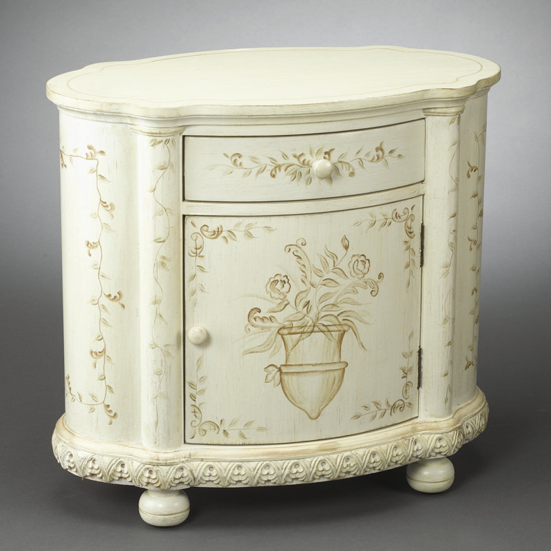 Solid Wood Top End Table