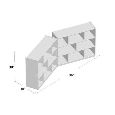 X-Deep Folding Storage 38"H