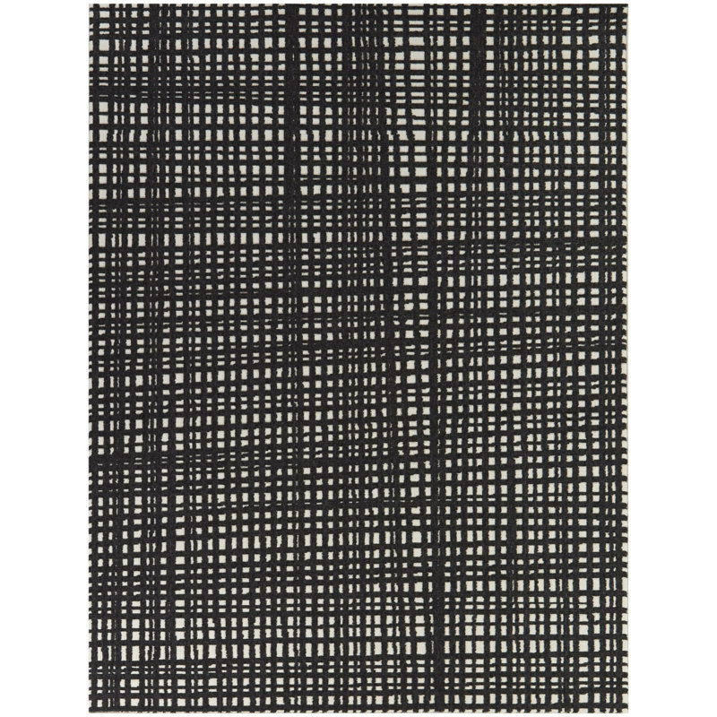 Delrico Abstract Indoor / Outdoor Rug, Rectangle 5'3" x 7'