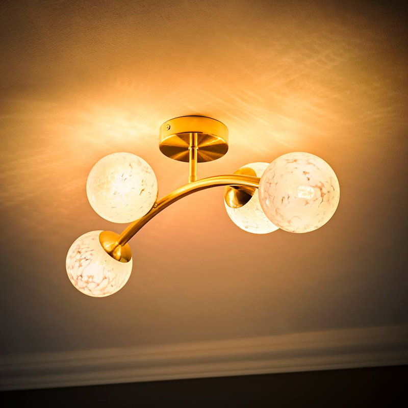 Alfreddie Glass Flush Mount