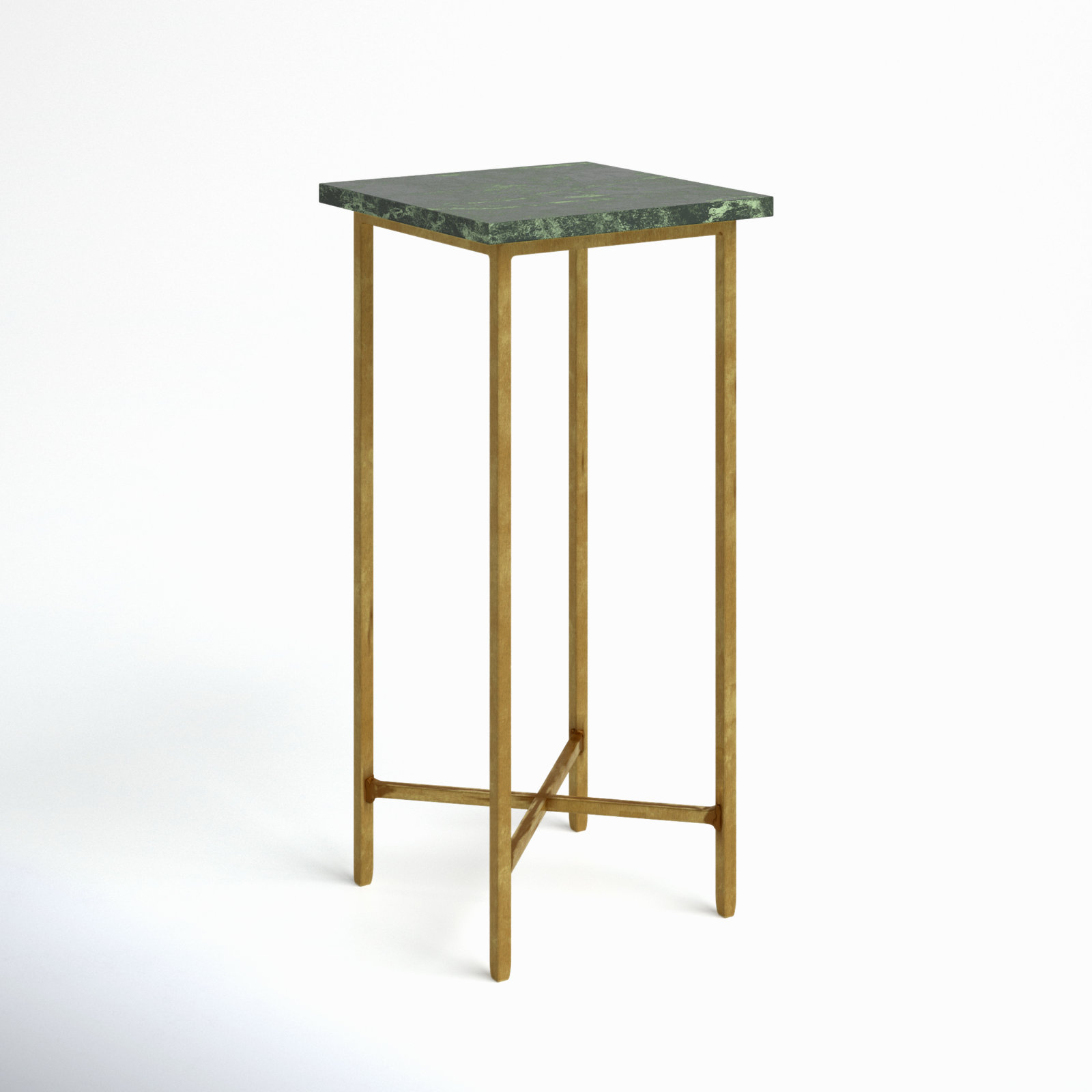 Obie 10" Genuine Marble End Table