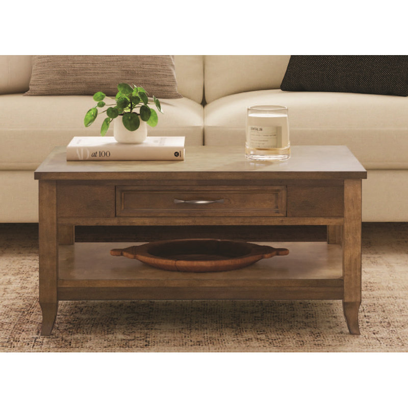 Eldrin Almond Wood Cocktail Table