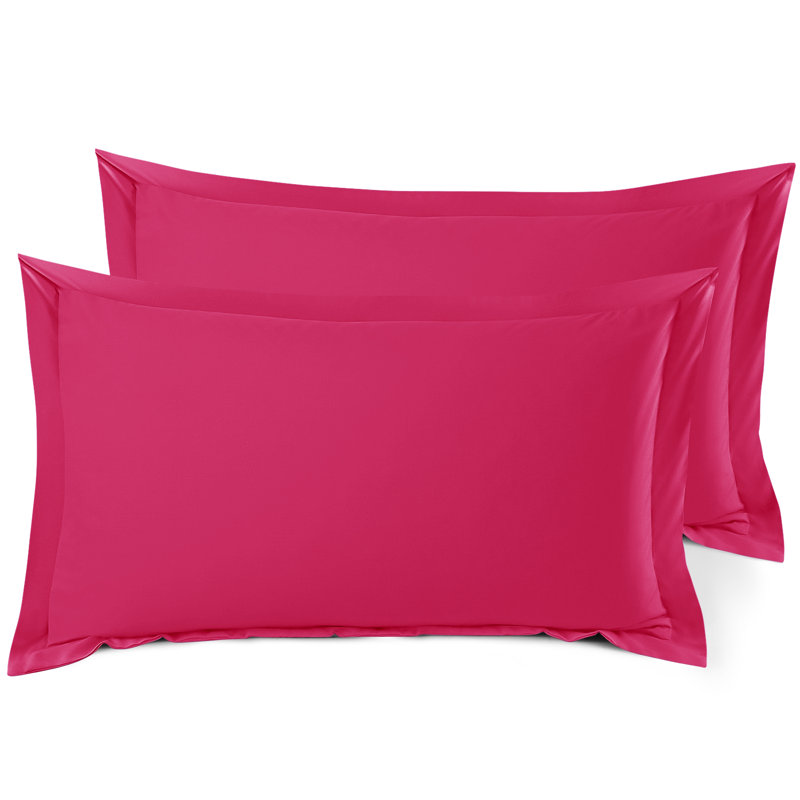 Taie décorative 100% polyester , Rose vif, 20 po x 26 po