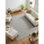 Rava Hand Loomed Striped Area Rug in Silver/Gray-687670336