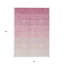 Tapis ombré lavable pour l'extérieur 8 pi x 10 pi rose