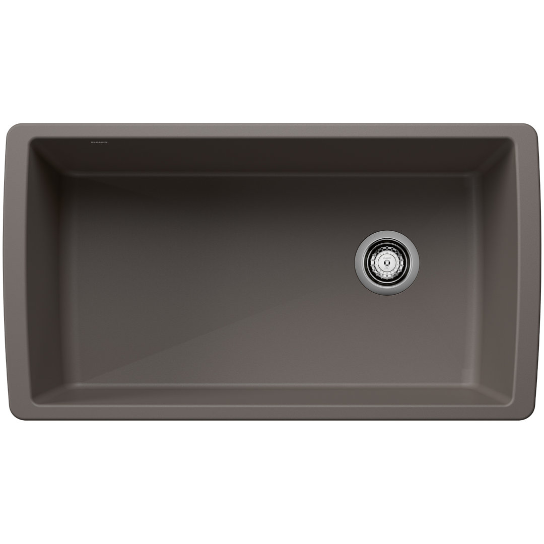 Diamond SILGRANIT 33" Super Single Undermount Kitchen Sink Blanco 