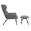 Cathalina Fabric Wingback Accent Chair with Ottoman-342475664
