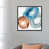 Toile avec cadre gris foncé