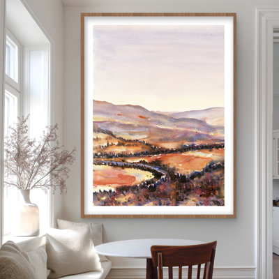 Forêt canadienne - chambre à coucher, impression encadrée