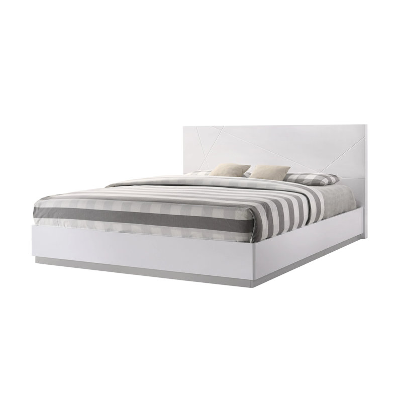 Mchenry Platform Bed, King, Gray