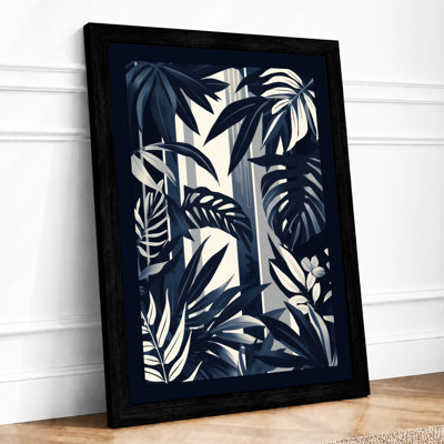 Jungle Shadows Tropical - Framed Print