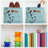 Heavy-Duty Canvas Storage Basket Organizer Bin With Steel Frame, Foldable Fabric Toy Laundry Box For Home Closet Shelf Organization