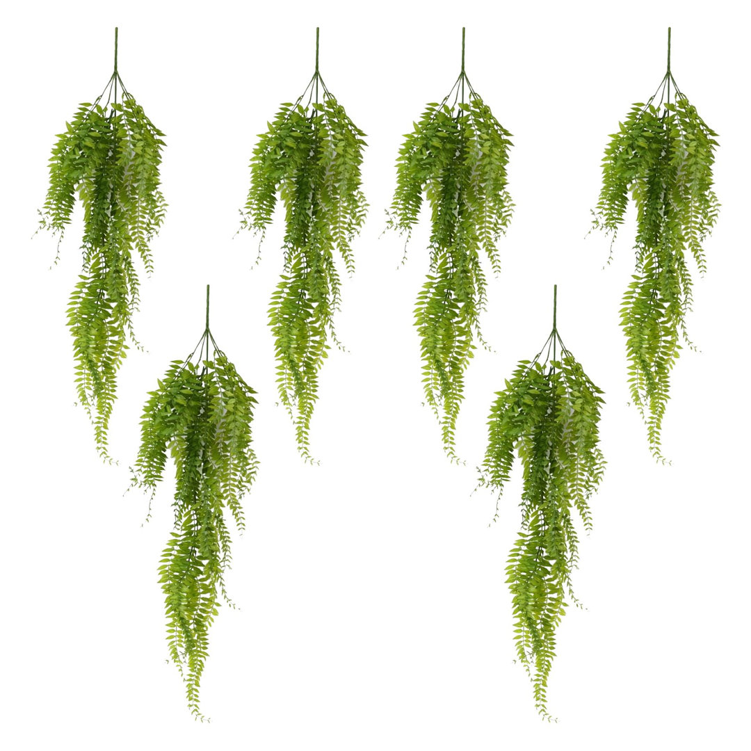 Hanging Plants x6 100 cm H Faux Plant