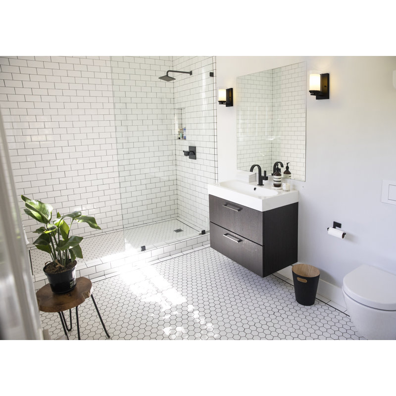 Arie Steel Armed Sconce, Matte Black