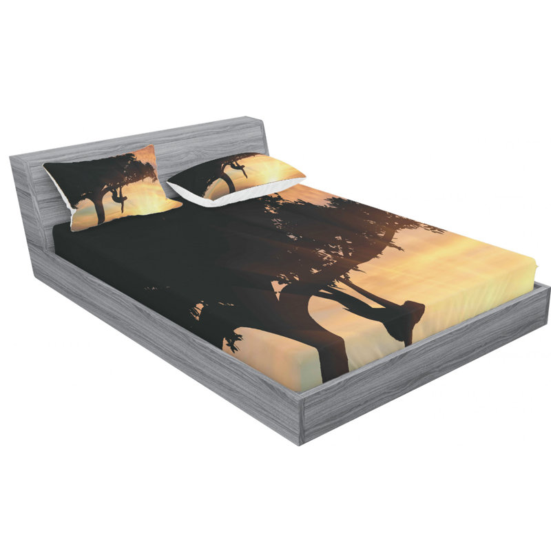 Microfiber Sheet Set, Full Sheet Set with Fitted Sheet
