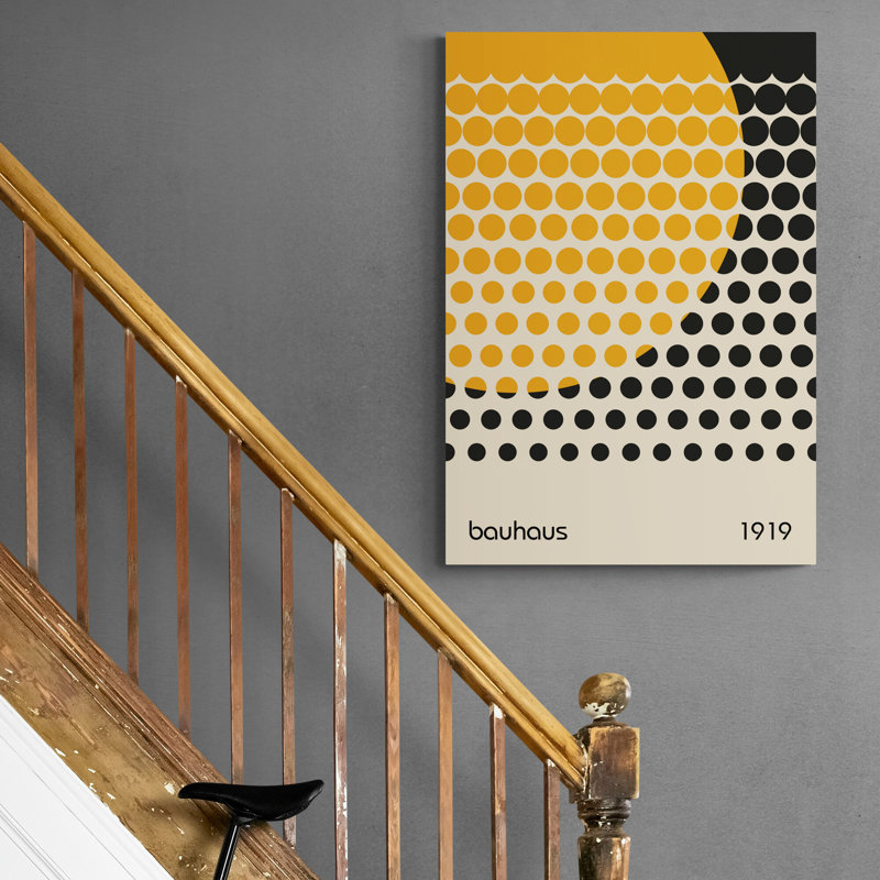 Circles On Circle Abstract - Wrapped Canvas Wall Art, 117cm H x 81cm W