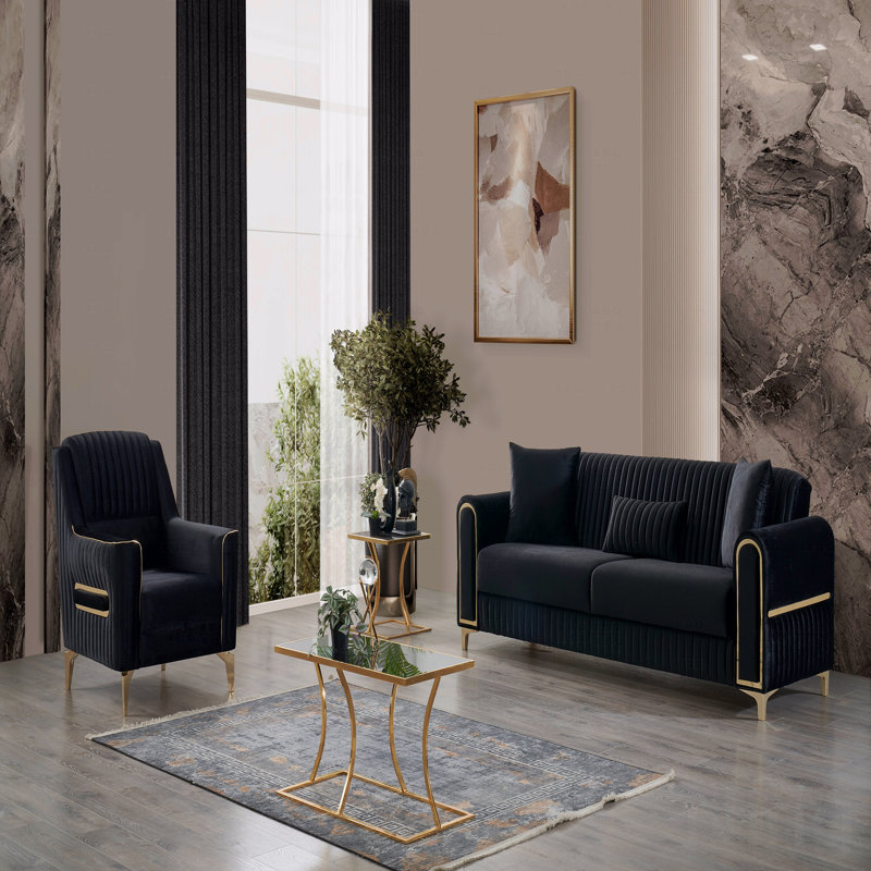 Chaise rembourrée en tissu et velours de style moderne de style contemporain