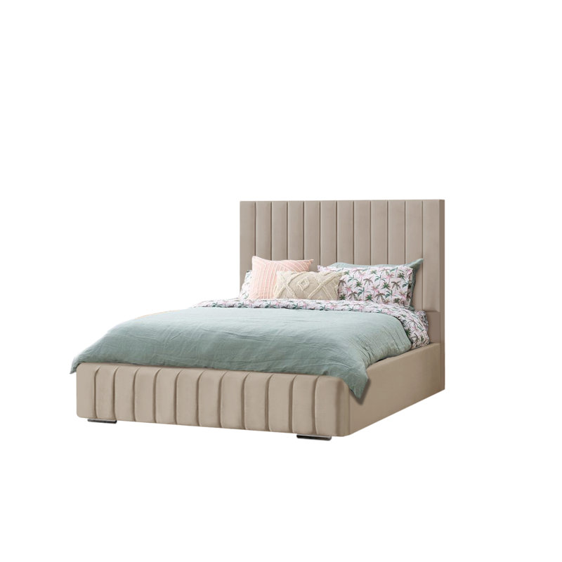 Akarsh Upholstered Bed, Duck Egg, Super King (6')