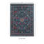 Tapis bleu et framboise tissé à plat à la machine avec envers antidérapant Emanuel -31943134