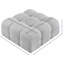 Repose-pieds standard carré de 34 po de large Ames-88514626