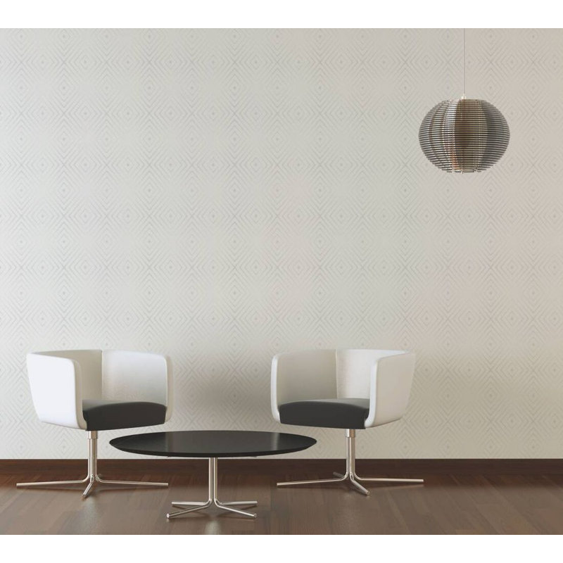 Breahanna Abstract Double Roll, Beige Cream Silver