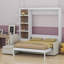 Lit escamotable mural avec canapé et tablettes Murphy-1839680358