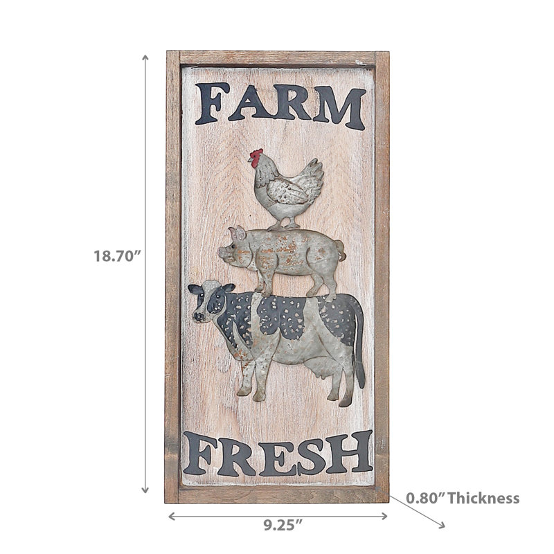 Décoration murale ferme «Farm Fresh Animals»