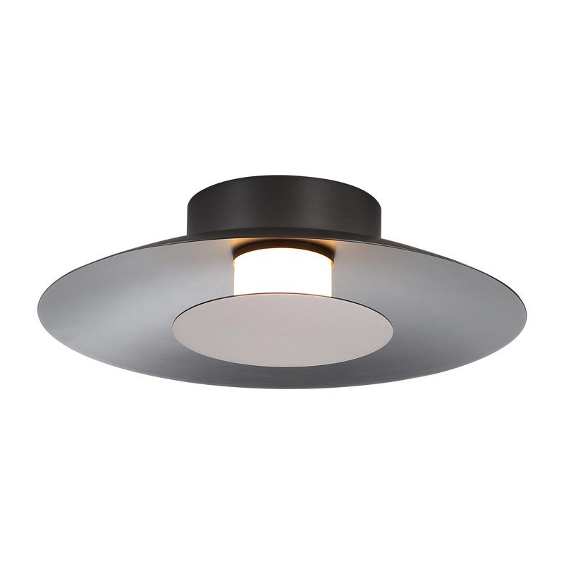 Luma LED Flush Mount - 12", Graphite, Bronze