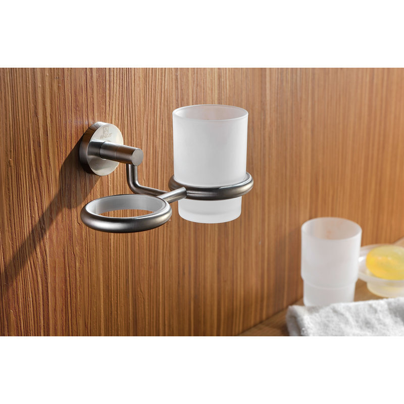 Majorca Toothbrush Holder, Brushed Nickel