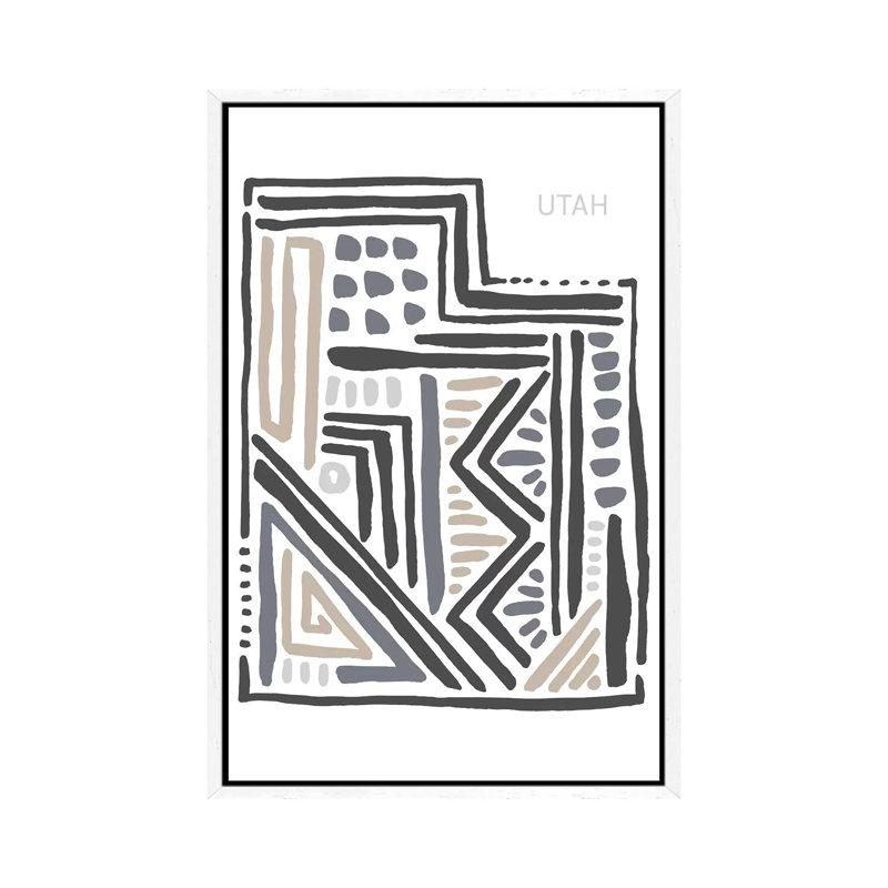 Utah by Statement Goods - Gallery-Wrapped Canvas Giclée on Canvas, White Framed, 152.5 cm H x 101.5 cm W