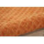Tapis orange uni en laine touffeté à la main-241853632