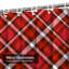 Rideau de douche Diagonal Red-129039133