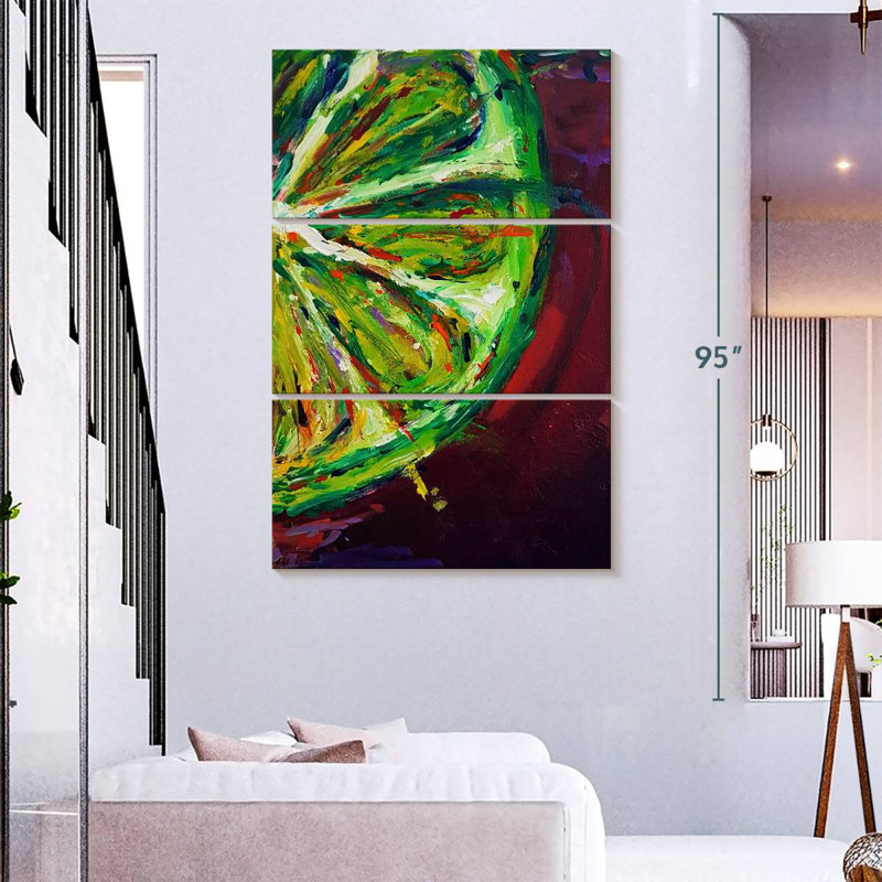 Yarlin Lime 2017, 74" H x 48" W