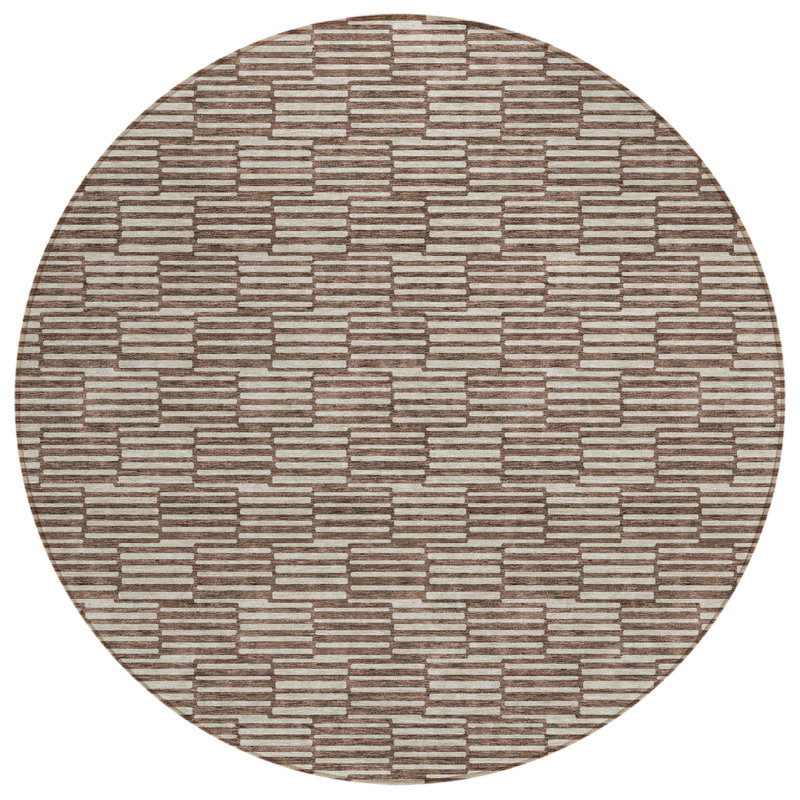 Tapis d'intérieur rond 8 po